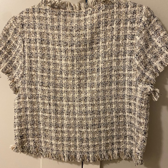 Cupcakes & Cashmere | Tweed Top | Size XS - Picture 3 of 5